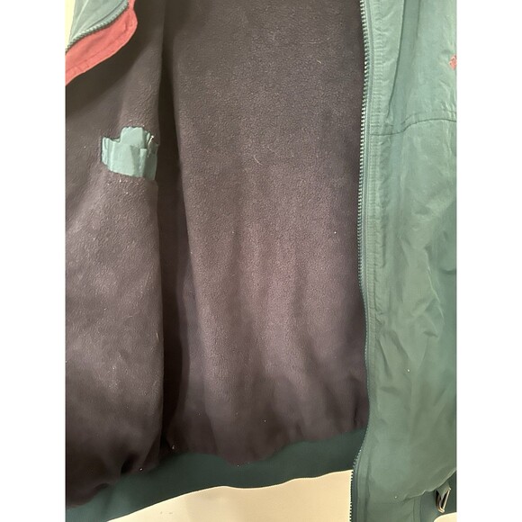 Vintage Dunbrooke Upstream Fleece Lines Jacket Teal And navy Mens Large - Picture 9 of 9
